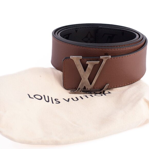 Authentic Louis Vuitton Brown LV 40mm Reversible Belt Size 110/44 - Picture 1 of 5